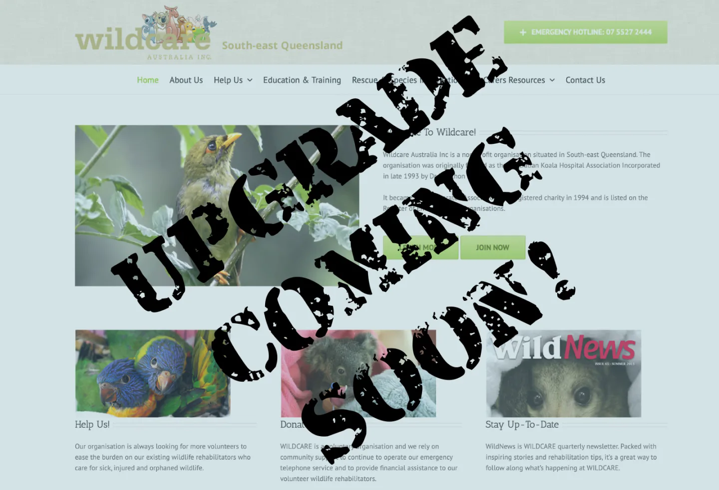 Temp Upgrade Home Page